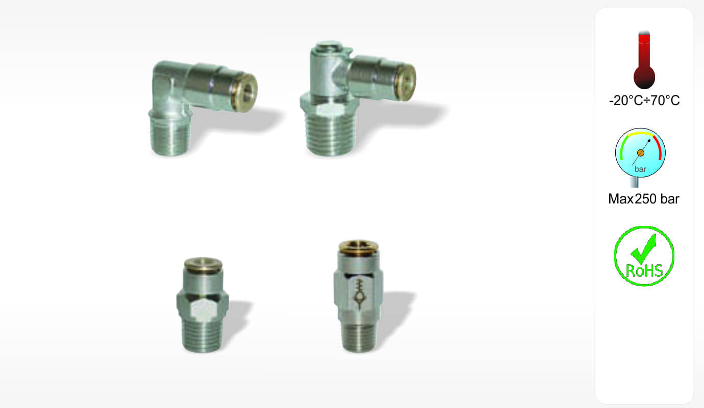 HP Line High Pressure Push in Fittings